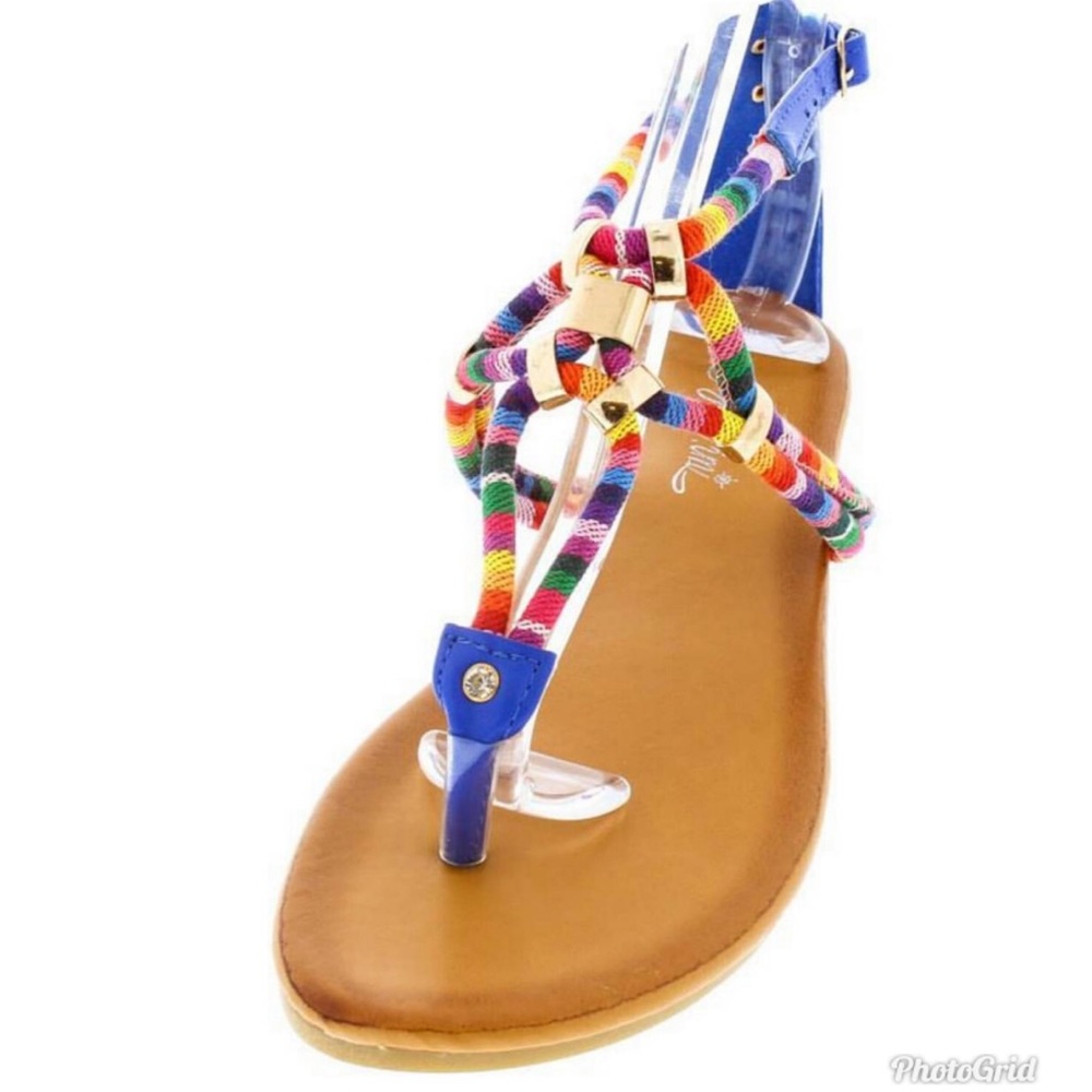 Boho Multi-Color Tribal Sandals